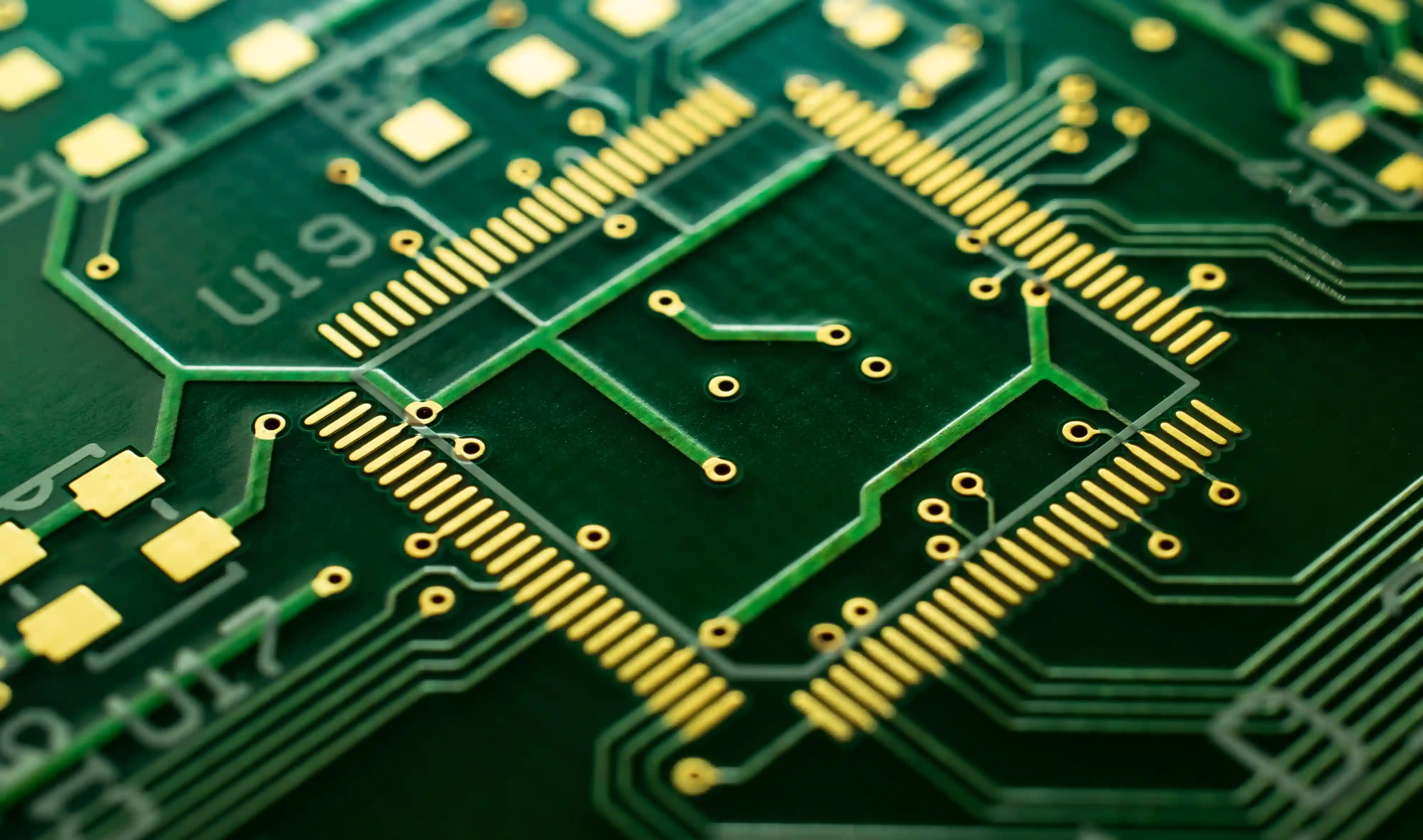 Castellated hole PCB 모듈 제조를 위한 회로기판 클로즈업
